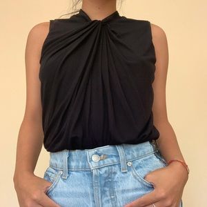 Ralph Lauren sleeveless blouse with twist detail